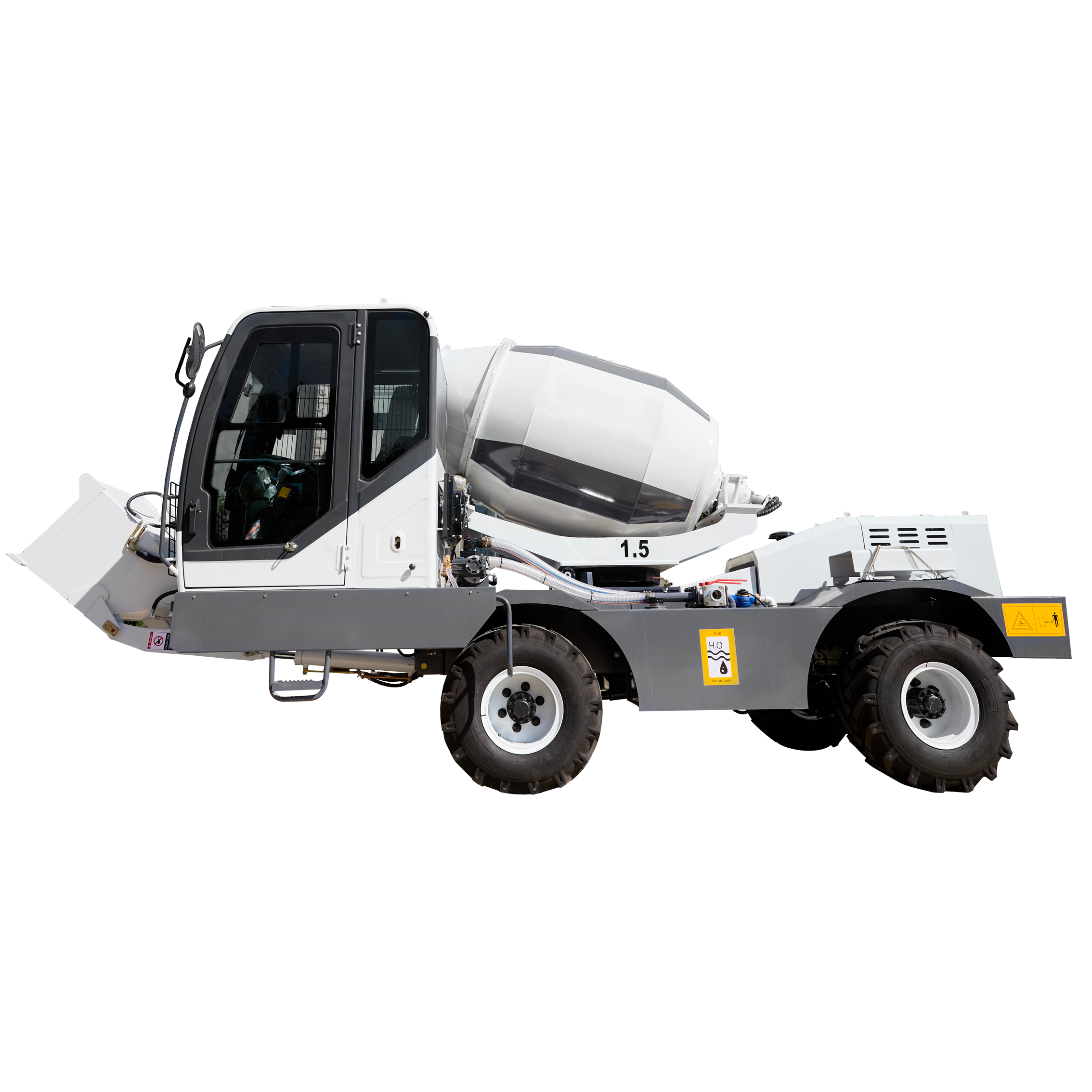 self loading concrete mixer truck er1.5